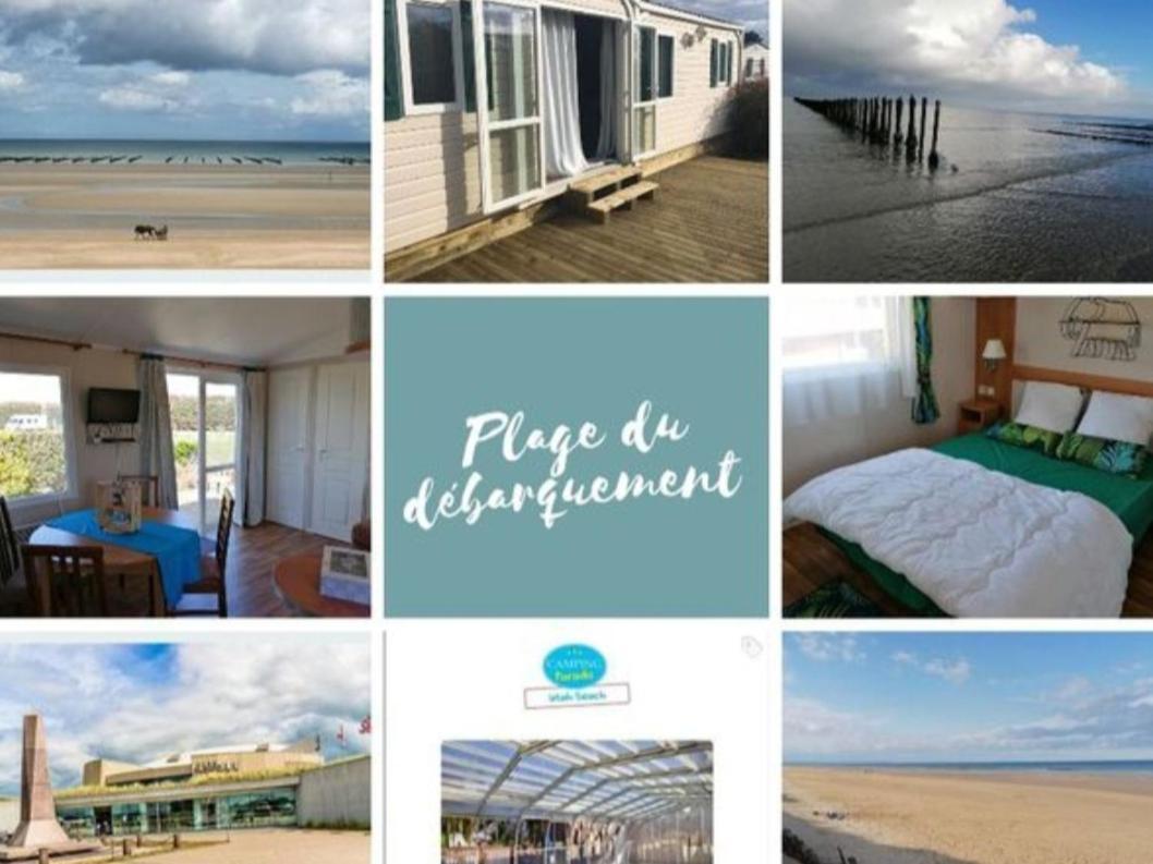 Mobile-Home 100M Plage Utah Mme Surget Сент-Мари-дю-Мон Экстерьер фото